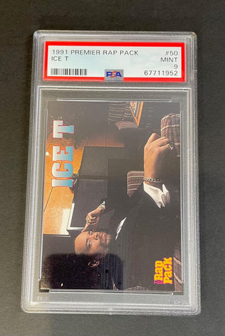 1991 Premier Rap Pack Ice T #50 PSA 9 MINT