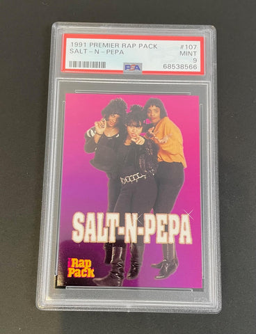 1991 Premier Rap Pack Salt N Pepa #107 PSA 9