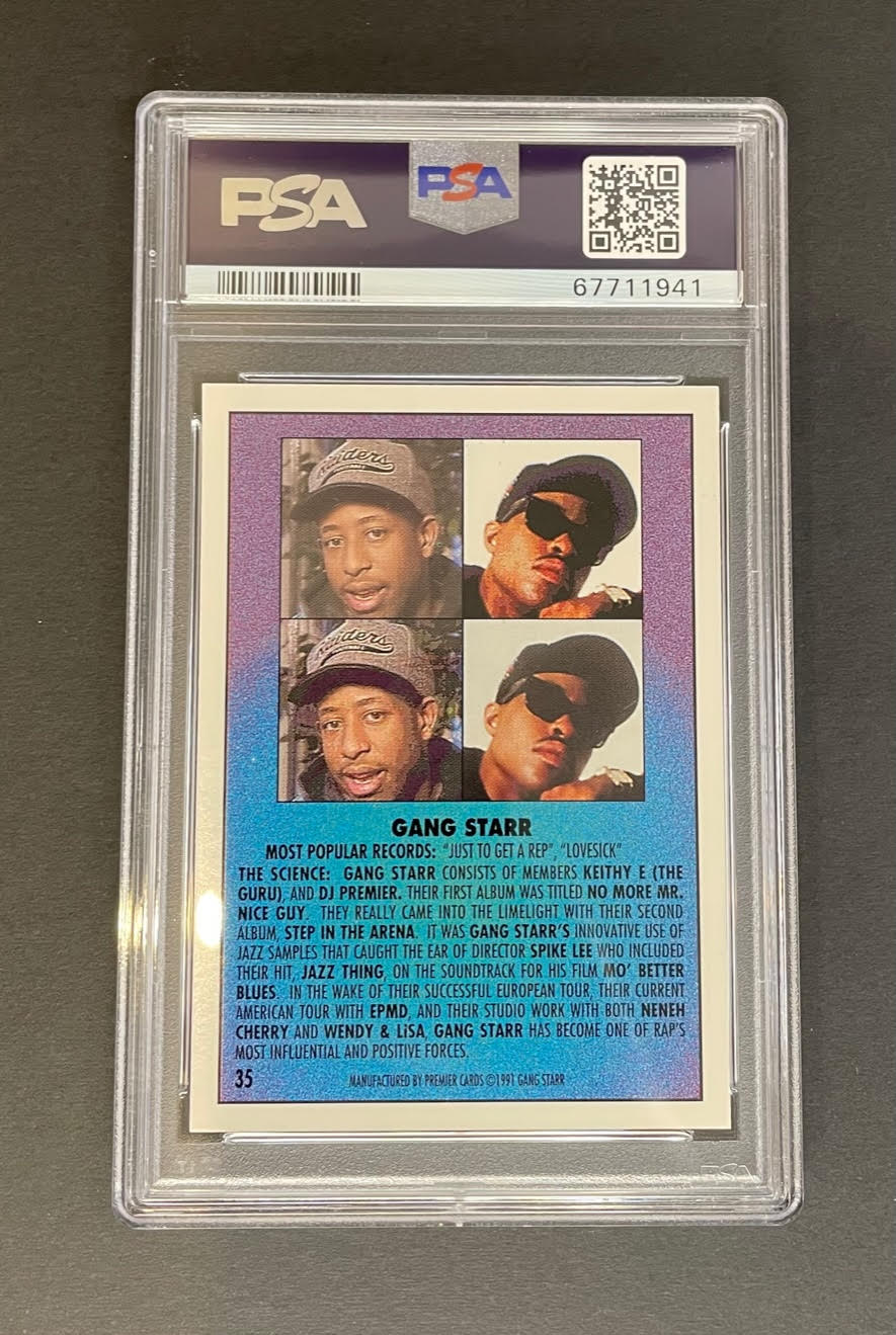 1991 Premier Rap Pack Gang Starr #35 PSA 9 MINT