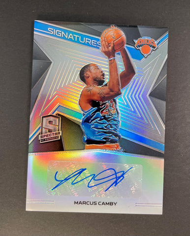 2018-19 Panini Spectra Signatures Marcus Camby /75 #SGMCB