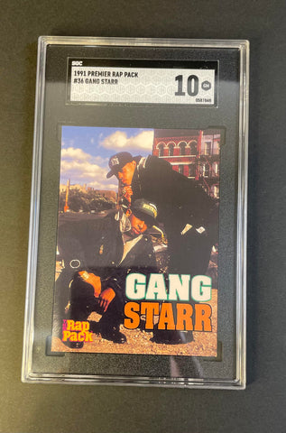 1991 The Rap Gang Starr #36 SGC 10 GEM MINT