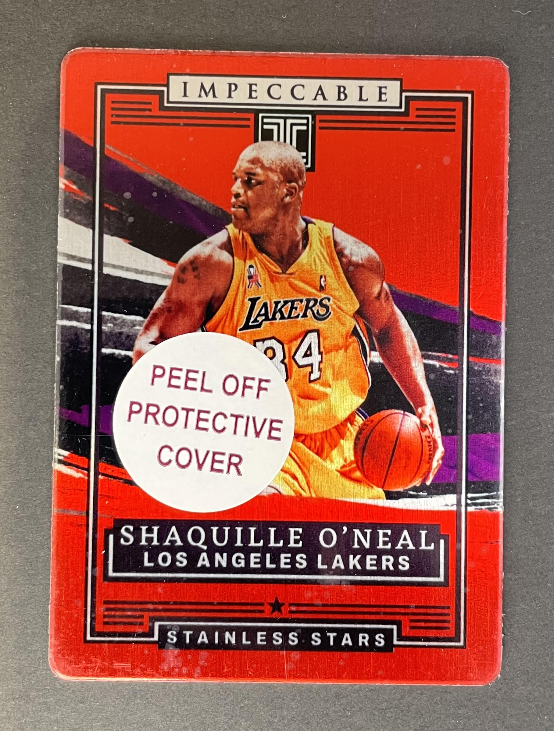 2021-22 Panini Impeccable Shaquille O'Neal Stainless Stars Red #17