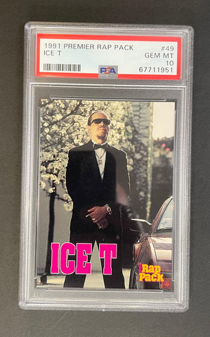 1991 Premier Rap Pack Ice T #49 PSA 10 GEM MINT