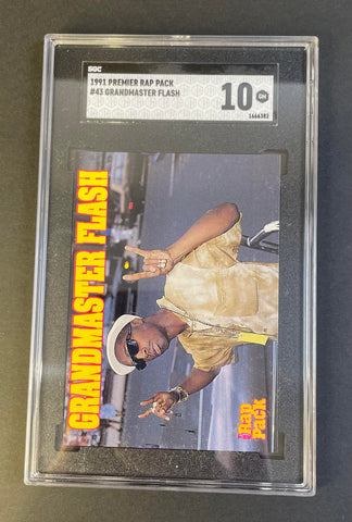 1991 The Rap Granmaster Flash #43 SGC 10 GEM MINT