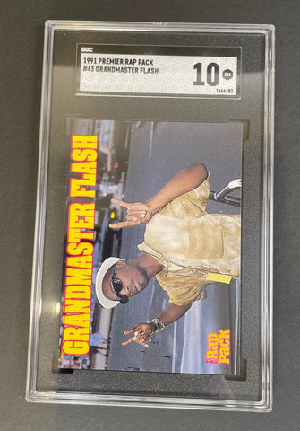 1991 The Rap Pack Grandmaster Flash #43 SGC 10 GEM MINT