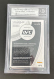 2021 Immaculate UFC Alexander Volkanovski Materials Patch #2 BGS 8