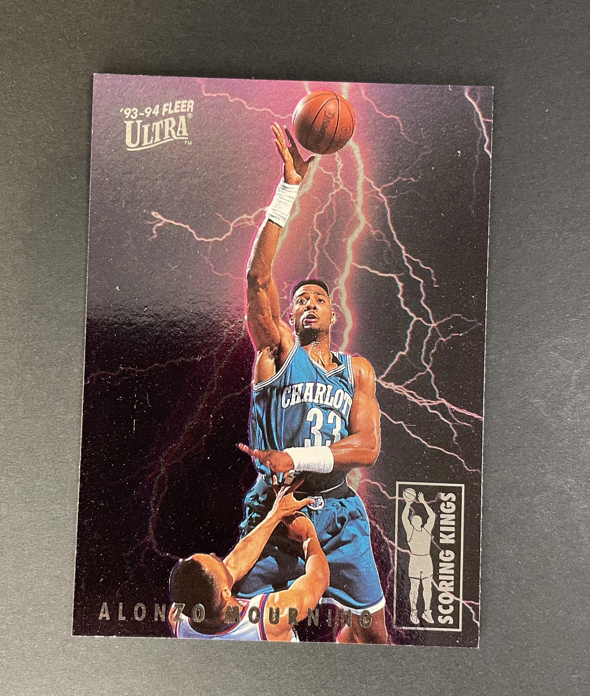 1993-94 Fleer Ultra Alonzo Mourning Scoring Kings Card #7 of 10