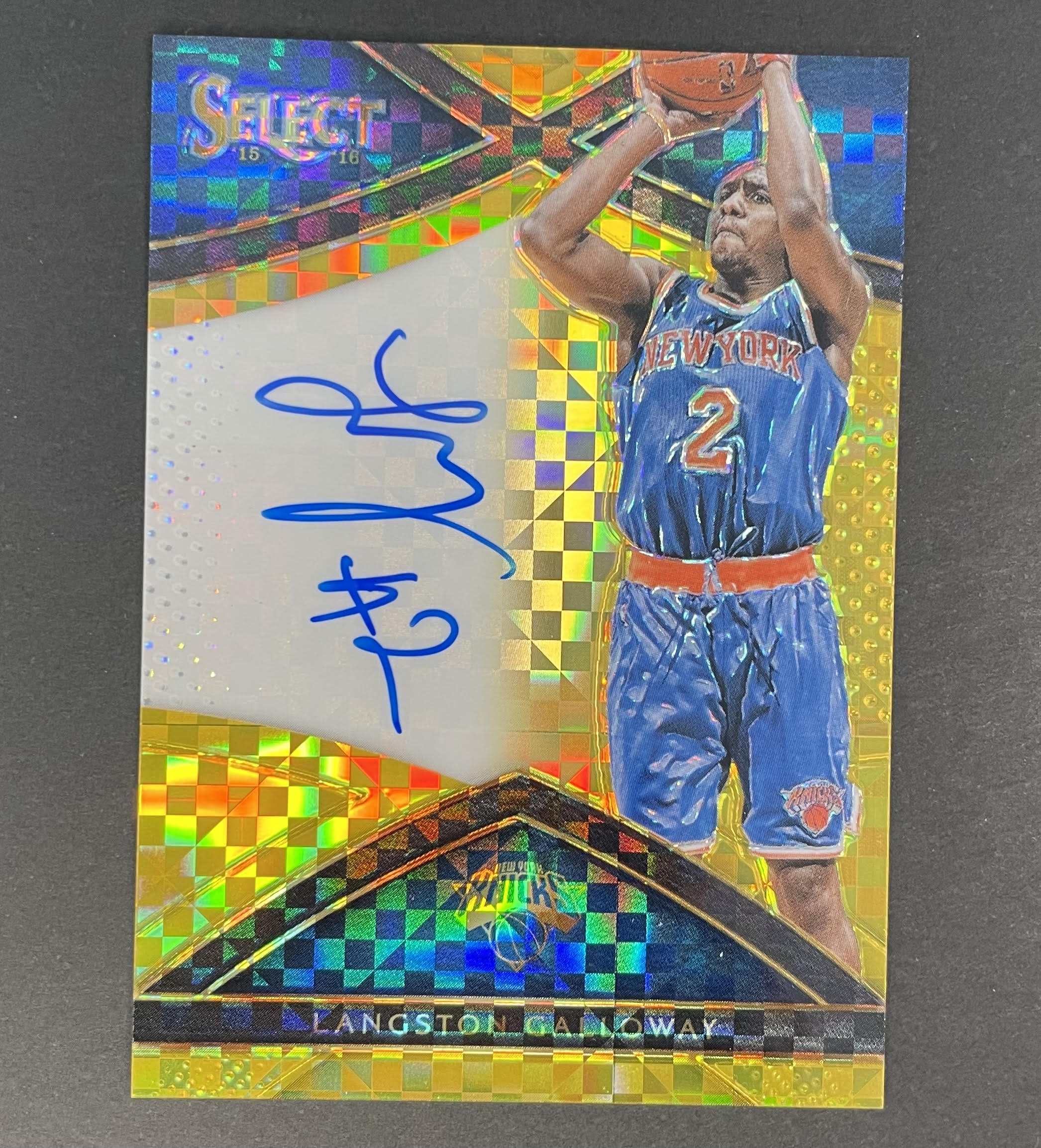 2015-16 Panini Select Langston Galloway Auto Gold /10 #SLGW