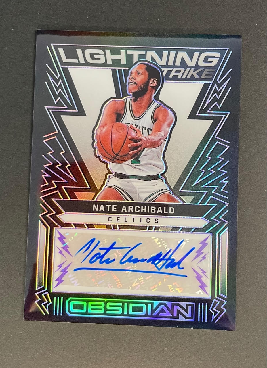 2021-22 Panini Obsidian Lightning Strikes Nate Archibald Auto /75 #LSSNAB