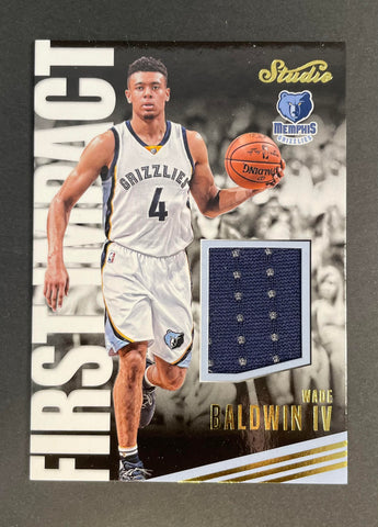 2016-17 Panini Studio First Impact Wade Baldwin Patch #15