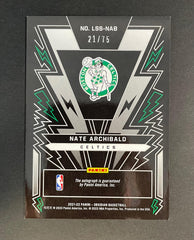 2021-22 Panini Obsidian Lightning Strikes Nate Archibald Auto /75 #LSSNAB