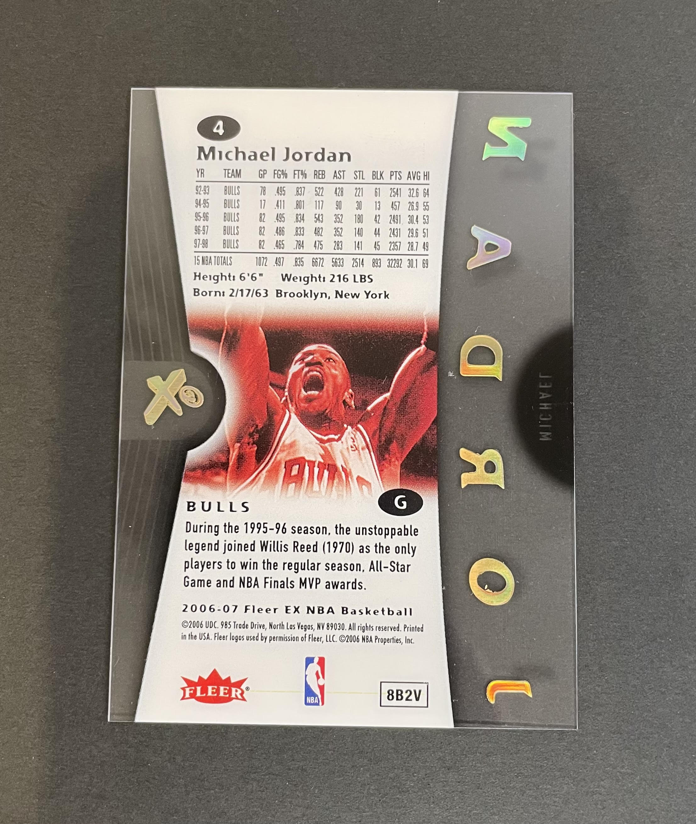 2006 Fleer E-X Michael Jordan #4