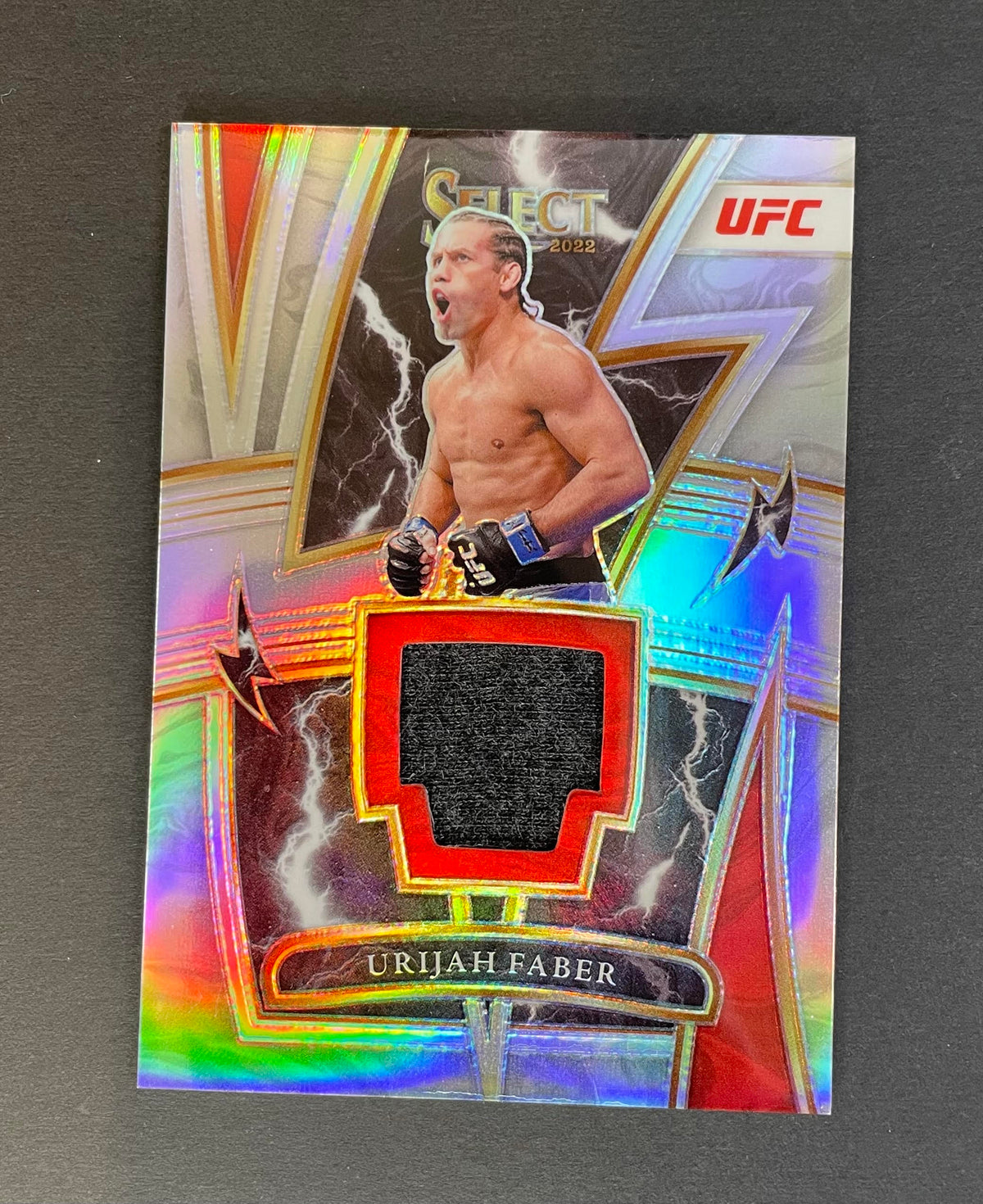 2022 Panini Select UFC Urijah Faber Silver Prizm Patch SP-UFB