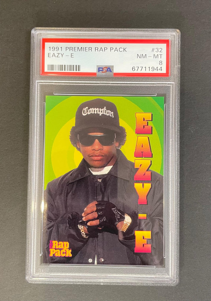 1991 Premier Rap Pack Eazy E #32 PSA 8
