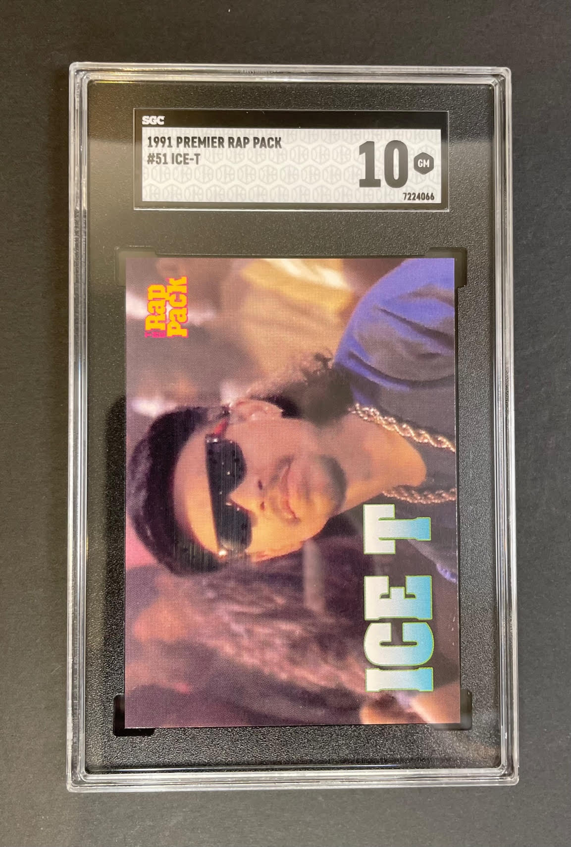 1991 The Rap Pack Ice T #51 SGC 10 GEM MINT