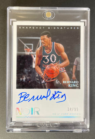 2020-21 Panini Noir Bernard King Snapshot Signatures /99 #SNABKI