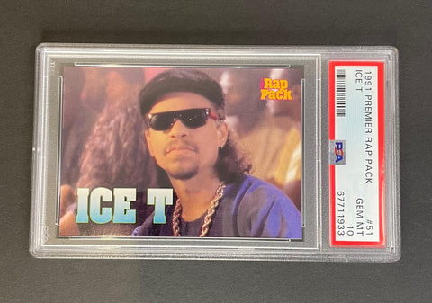 1991 Premier Rap Pack Ice T #51 PSA 10 GEM MINT