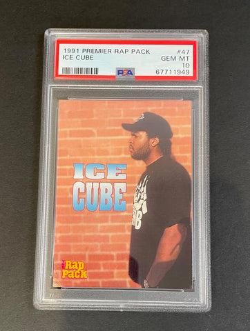 1991 Premier Rap Pack Ice Cube #47 PSA 10 GEM MINT