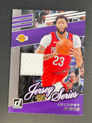 2019-20 Panini Donruss Jersey Series Anthony Davis Patch #JSADV
