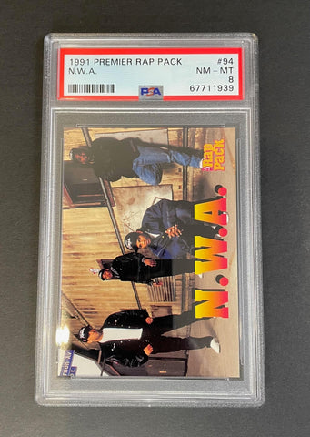 1991 Premier Rap Pack NWA #94 PSA 8