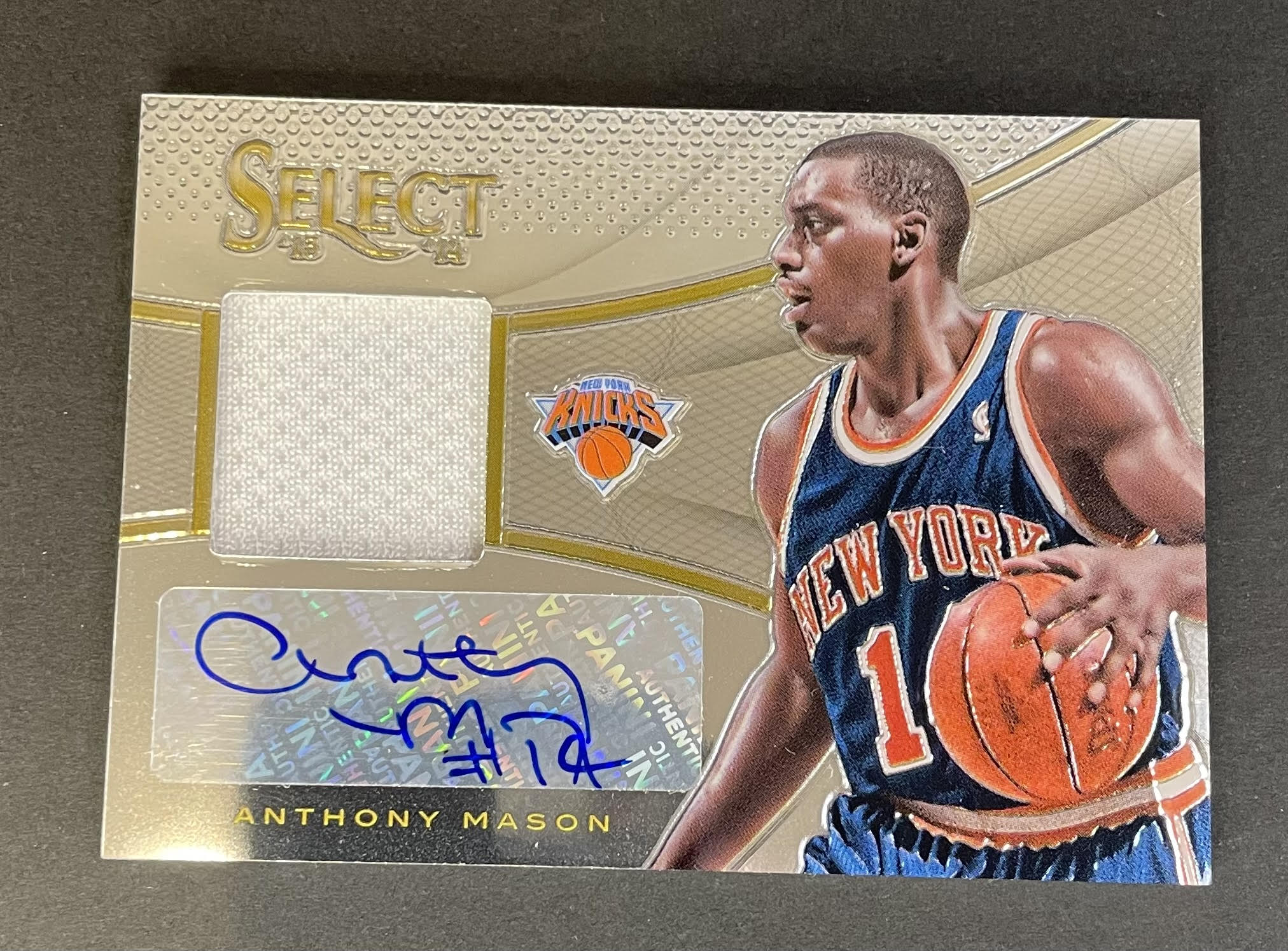 2013-14 Panini Select Anthony Mason Auto #37