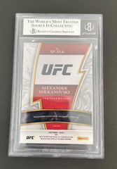 2022 Select UFC Alexander Volkanovski Sparks Patch SPAVK BGS 9