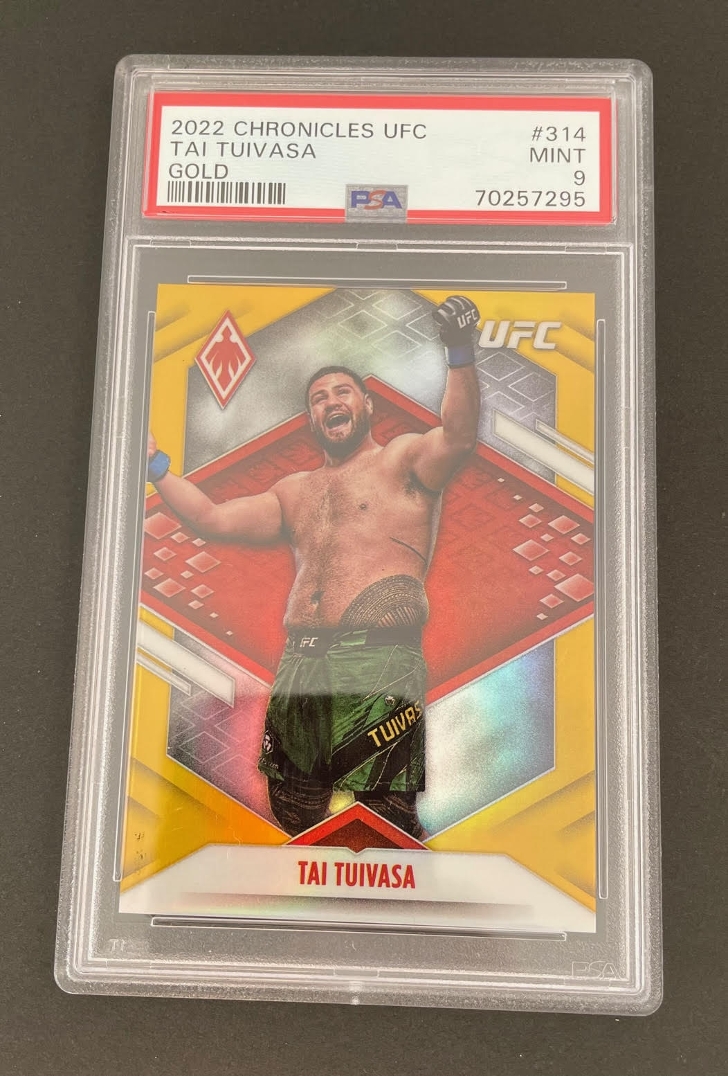 2022 Chronicles UFC Tai Tuivasa Gold #314 PSA 9