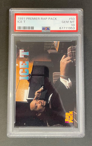 1991 Premier Rap Pack Ice T #50 PSA 10 GEM MINT