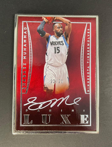 2014-15 Panini Luxe Shabazz Muhammad Auto /75 #LSM