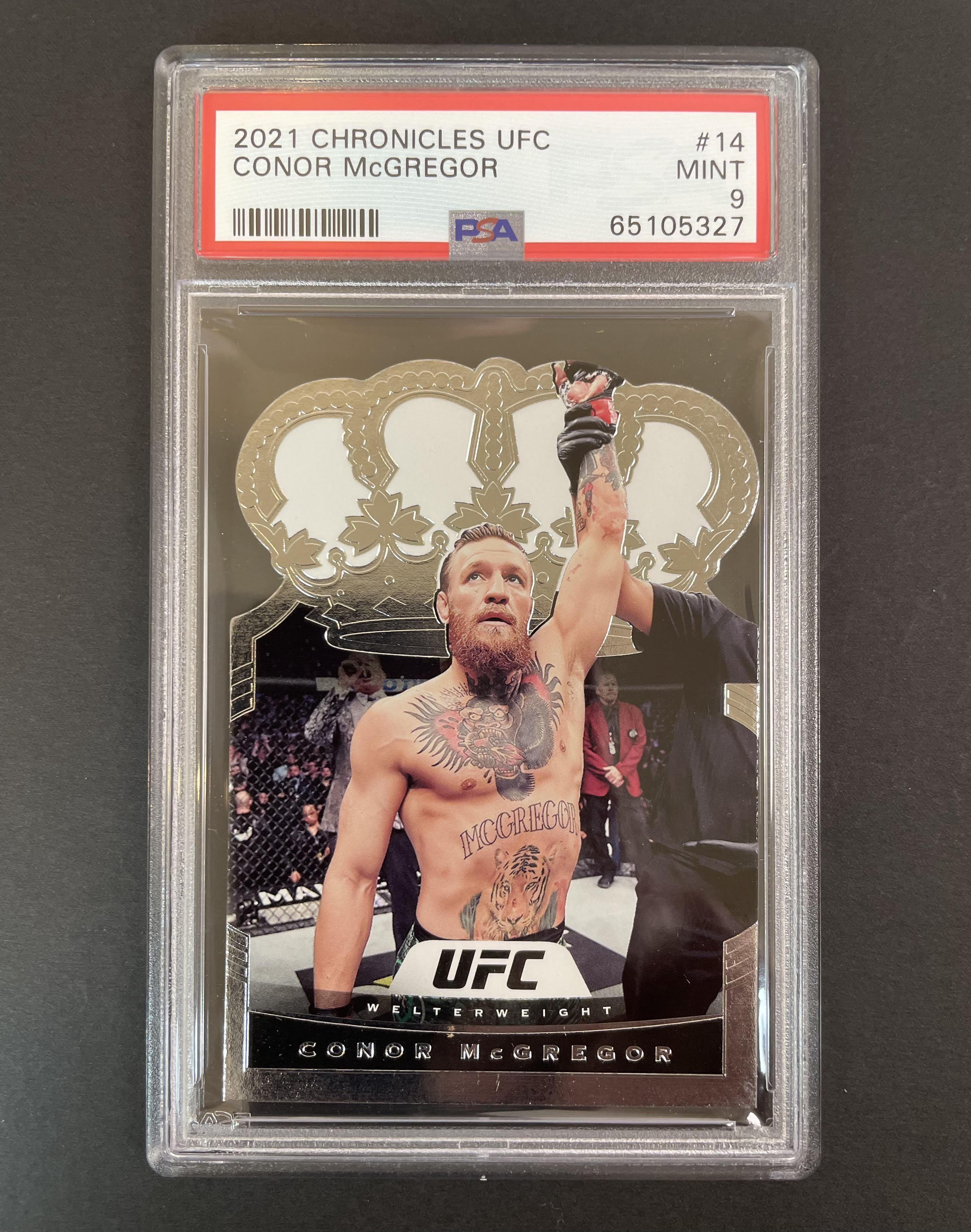 2021 Panini Chronicles Crown Royale Conor McGregor #14 PSA 9 MINT