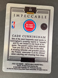 2021-22 Panini Impeccable Cade Cunningham RC Stainless Stars Red #20