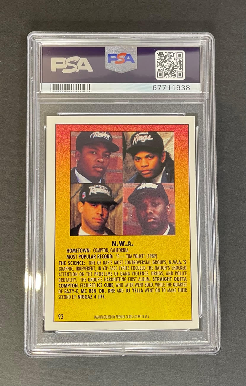 1991 Premier Rap Pack NWA #93 PSA 9 MINT