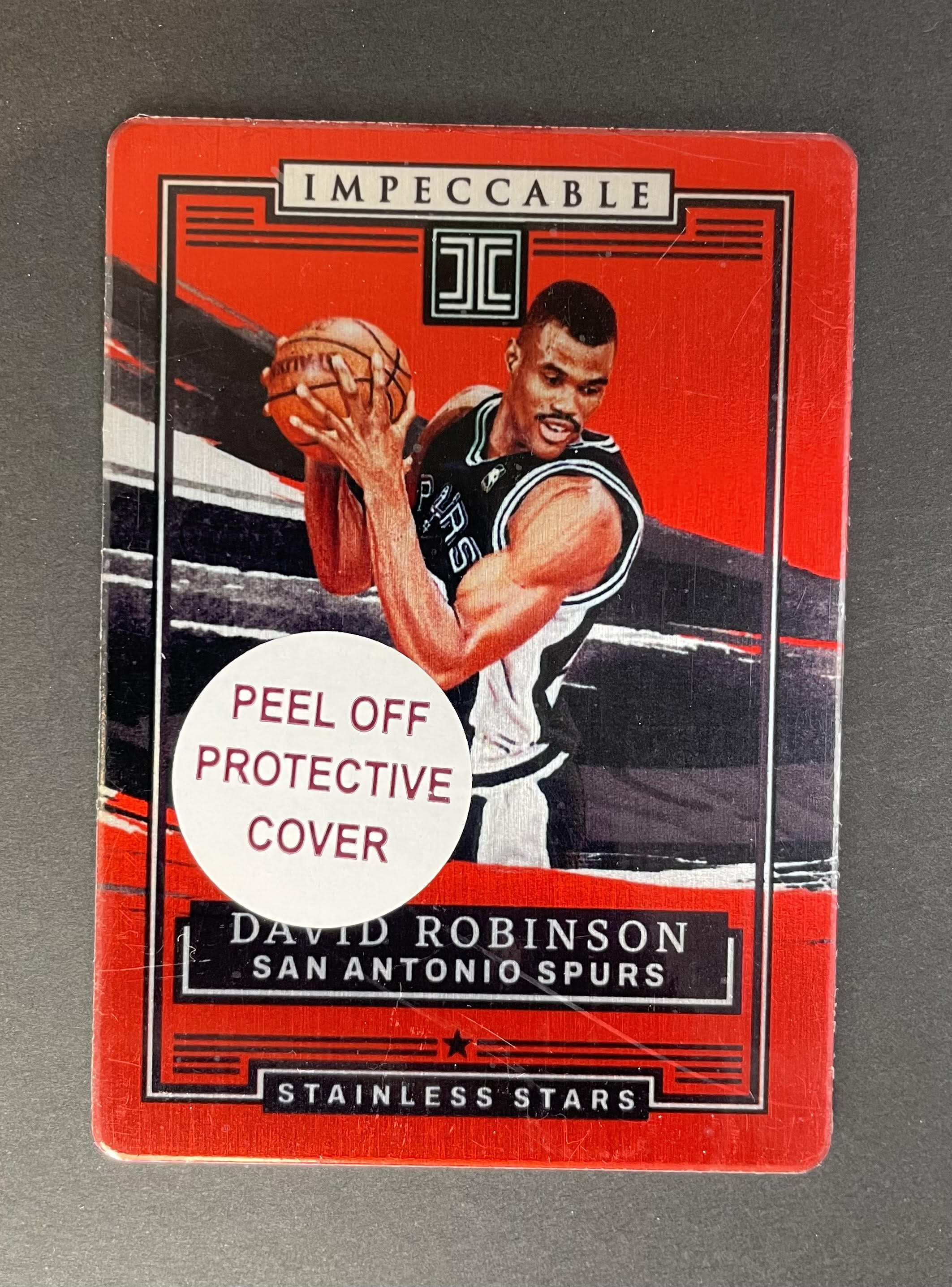 2021-22 Panini Impeccable David Robinson Stainless Stars Red #18