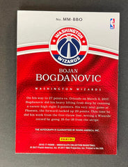 2016-17 Pannini Immaculate Modern Marks Bojan Bogdanovic Auto /99 #MMBBO